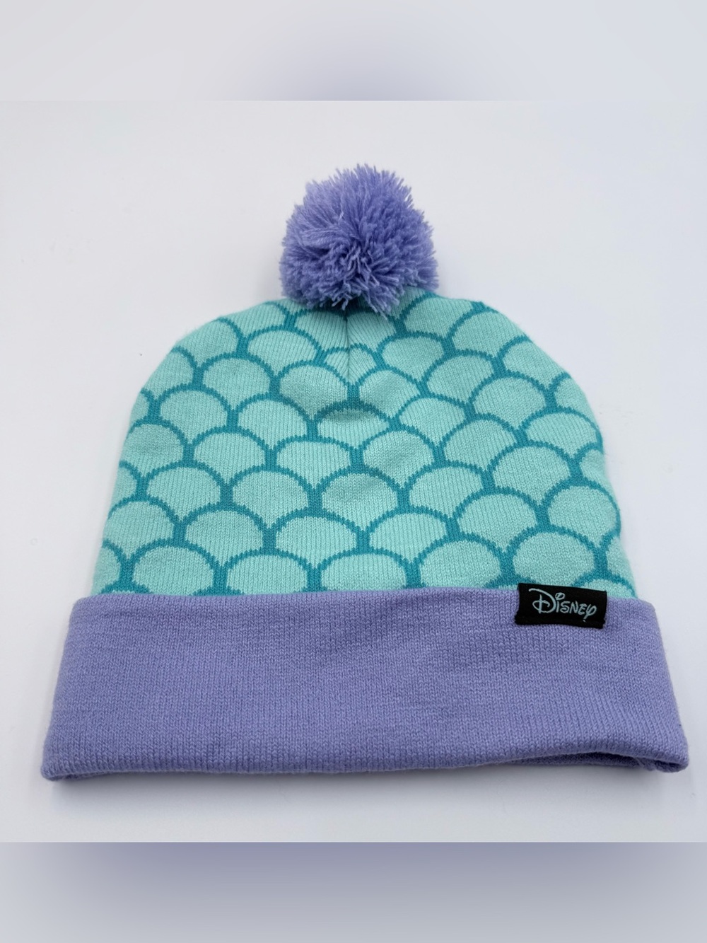 Disney The Little Mermaid Ariel Scales Pom Beanie Knit Cap